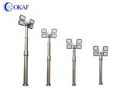 China Pneumatic Telescopic Mast Vehicle Mounted Light Tower 4/3 LED Self Locking Performance for sale