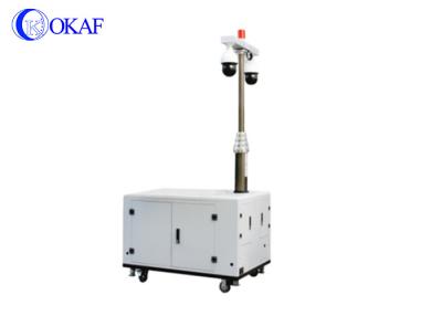 China 360° Continuous Rotation Mobile Surveillance Trailer Urgent Surveillance Solar Power Supply for sale