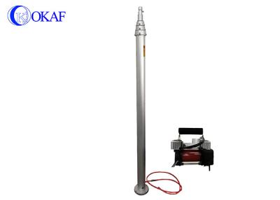 China Anodized Aluminum Pneumatic Telescopic Mast 4.2M 5.7M for sale