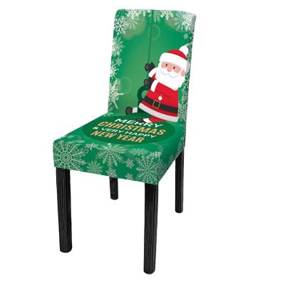 China HOT SALE new design national Christmas chair cover simple Christmas chair cover new year pattern Christmas chair cloth cover many kinds for sale