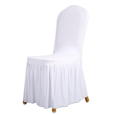 China Wholesale Modern Luxury Cheap Accent Simple White Spandex Edging Slipcovers Chair Covers For Wedding Party Outdoor Banquet Dining Room for sale