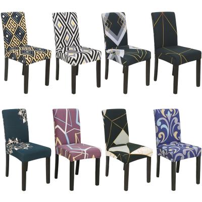 China Modern Luxury Cheap Wholesale Banquet Elastic Stretch Seat Cover Customized Spandex Dining Chair Covers for sale