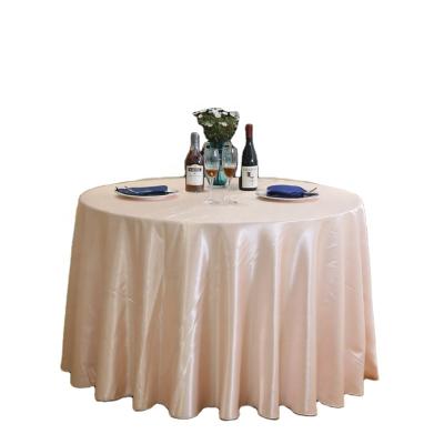 China China Hot Selling High Quality Disposable Round Satin Tablecloth High Quality Satin Lining Tables Cloth for sale