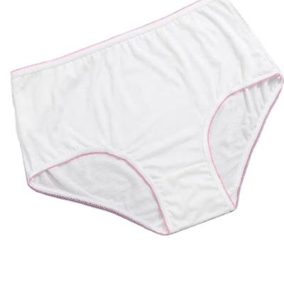 China Antibacterial Hot Sale Cotton Disposable Women Traveling Hospital Panties For Sale for sale