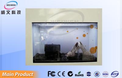 China Exhibición transparente de encargo del LCD de la publicidad con la pantalla táctil multi infrarroja 19