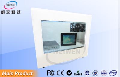 China Escaparate multi blanco del tacto de la exhibición transparente del LCD de 22 pulgadas en venta