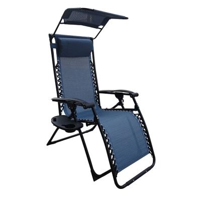 China Steel Frame SH212F Small Travel Portable Folding Chair Beach Camp Chair Outdoor Metal Foldable Chairs With Shade Canopy for sale