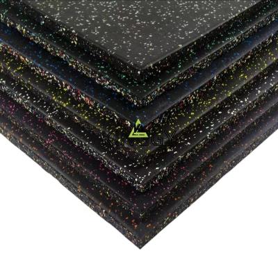 China EPDM Anti-Slip Anti-Slip Gym Flooring Tiles 1mx1m Rubber Interlocking Flooring Rubber Mat 50x50cm For Gym for sale