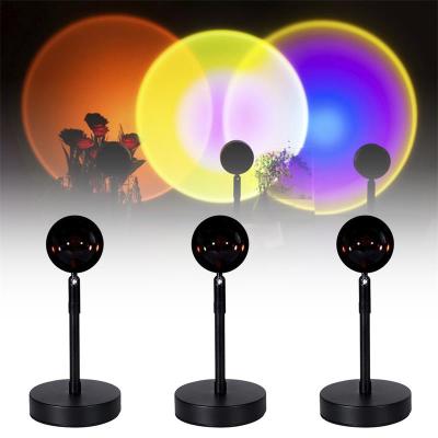 China 2021 Nordic Led Night Lamp Eco-friendly USB Rainbow Sunset Floor Lamp Decoration Led Lamp for sale