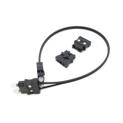 China Customizable PMMA Free Sample 2021 Black Amp Fiber Optic Quick Connector With PMMA for sale