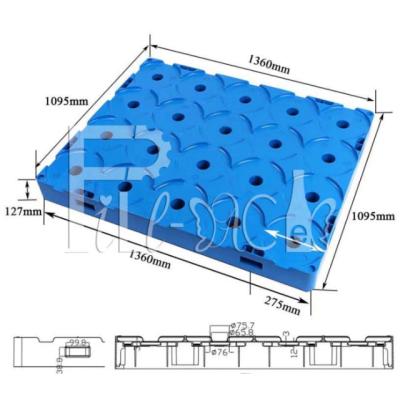 China 4-5 placa inferior da separação pallet/4*4/4*5 da camada para a garrafa de água de 5 galões à venda