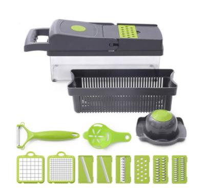 China OOU Sustainable Hot Sale Multifunction 13 Sets Convenient Vegetable Slicer Food Cleaver for sale