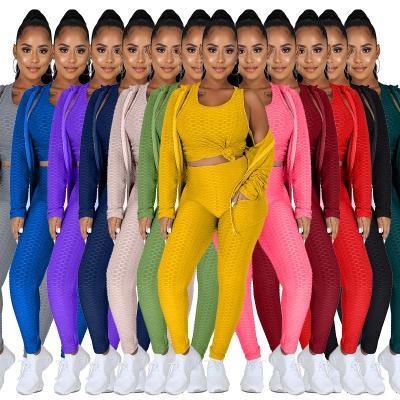 China Factory Breathable Plus Size Women Clothing 2021 Casual O-Neck Breathable Yoga Loose 2 Pieces Plus Size Sets for sale