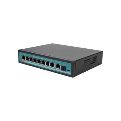 China CCTV Monitoring Best 8 VLAN Support 48v 10/100/1000Mbps Industrial Ethernet Network Switch Full Port Unmanaged PoE Gigabit Port Switch for sale