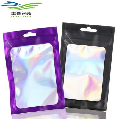 China Moisture-proof Ziplock Bag Bolsa De Empaque 10*8cm 15g 25g 50g For Individual Edible Seal Food Packet Candy Mylar Colorful Holographic Bags for sale