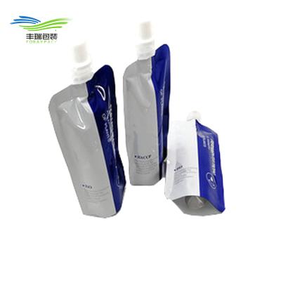 China Moisture Proof Custom Printed Friendly Biodegradable Foil Holder Waterproof Liquid Spout Pouch for sale