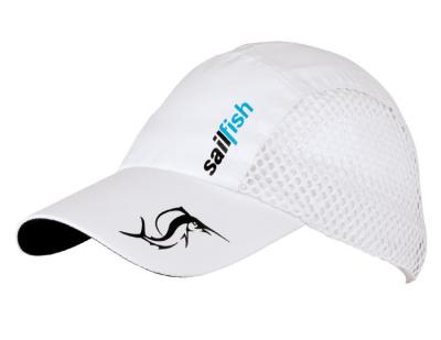 China COMMON White Polyester Mesh Breathable Outdoor Sports Custom Fishing Hat for sale