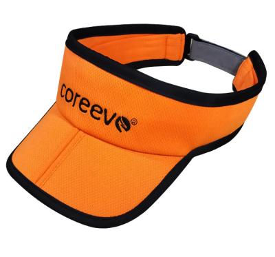 China Quick Dry Foldable Custom Logo Orange Edge Character Mesh Running Sun Shade for sale