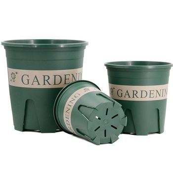 China Professional Eco-friendly Plant Grow 2 Gallon Plastic Plant Pots Colored Durable Flowerpot for sale