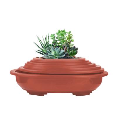 China Eco-friendly Planter Direct Large Tree Pot Indoor Bonsai Pots With Drainage Tray for sale