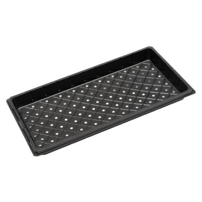 China Eco-friendly 10x20 Inch Germination Flat Cut Plant Grow Seed Tray 4.5cm 1.8 Inch Height No Holes And With Holes for sale