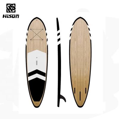 China Unisex Epoxy Wood Veneer SUP Board For Surfing for sale