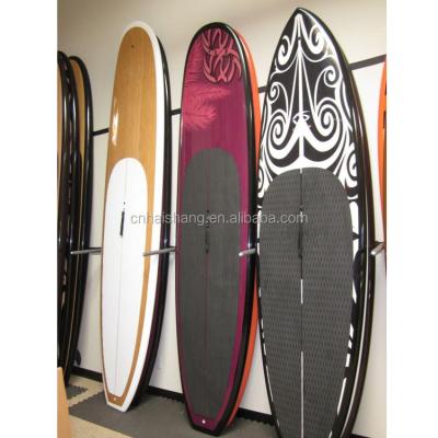 China EPS core+Fiberglass+Polyresin 10' 6Bamboo veneer stand up paddle boards/11 epoxy paint paddle boards for sale