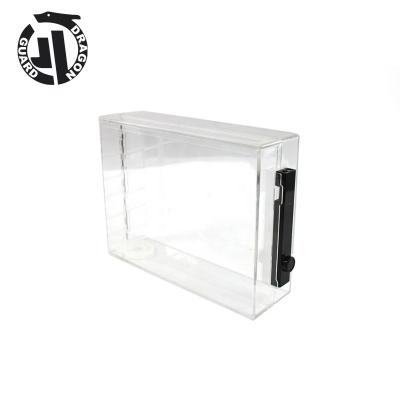 China DRAGON GUARD Safer Anti Theft Box Plastic Triple Transparent DVD Cassette Safer Box for sale