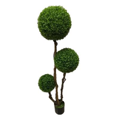 China Factory Direct Selling Indoor Or Outdoor Artificial Ball Decoration Topiary Tree With Wonderful Design for sale