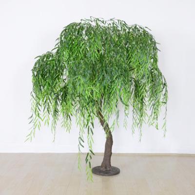 China Indoor Decor 4-6 Meter Large Fake Artificial Willow Tree Plants Decoration Greenery Willow for sale