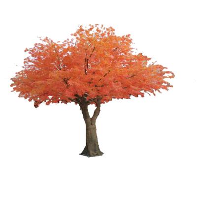 China Decoration Chinese Artificial Red Maple Leaves Tree For Wholesale To Make Artificial Trees for sale