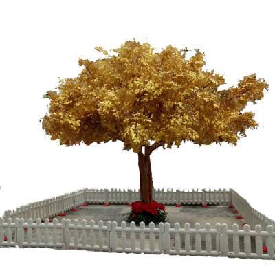 China Large Golden Artificial Fake Banyan Tree Christmas Decoration Home Decor for sale