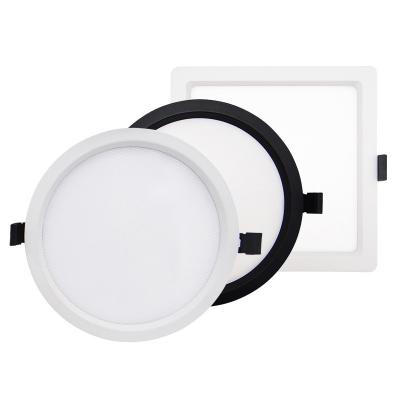 China Eco-friendly 10w 15w 24w 30w SMD Down Light Ultra Thin Slim Recessed Ceiling LED Downlight for sale