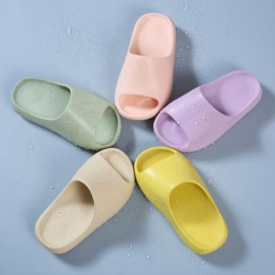 China 2021 Hot Selling Deodorization Summer Baby Home Shoes Solid Color Children Slippers for sale