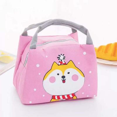 China Wholesale Custom Waterproof Tote Cooler Insulated Lunch Bag Unicorn Cartoon 600d Polyester For School Kids for sale