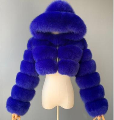 China QUICK DRY Fur Coats For Fashionable Woman With High Hood Bubble Imitation Fur Jacket 2021 Plus Size Winter Fox Fur Coats Women for sale