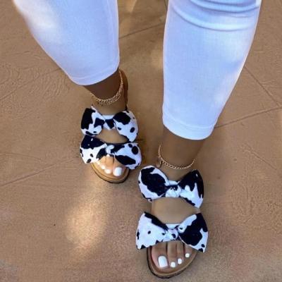 China Fashion Bowknot Sandals Women's Roman Flat Slippers Casual Beach Indoor&Outdoor Beach Shoes Anti-Slip Beauty for sale