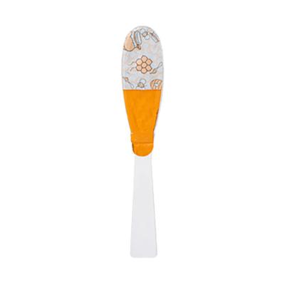 China Dining Plastic Transparent Flatware 12.5g Disposable Lid Mini Honey Spoon With Aluminum Foil PP for sale