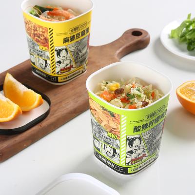 China Wholesale Microwave Disposable Hot Custom Cup Noodles Soup Food Grade Cup Noodle Cup Noodle Soup Container for sale