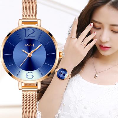 China Hot Sale WY-135 2021 Best Stainless Steel Mesh Thin Ladies Watch Non-Specific Gold Gift Quartz Silver Watches for sale