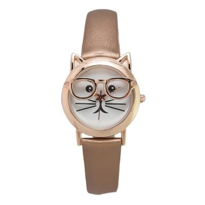 China RM-L231 Water Resistant Kids Watch Kids Girls Cat Design Cute Simple Watches Customize Kids Watch for sale