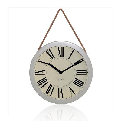 China RM-Z179 Antique Style Home Hanging Wall Clock 10 Inch Around Ringing New Style Cheap Clocks for sale