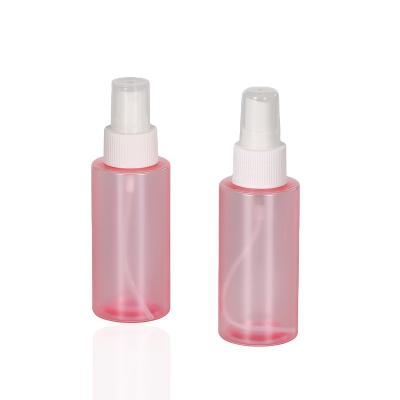 China 2021 90ml PET Cosmetic Wholesale Plastic PET Pink Mist Spray Bottles for sale