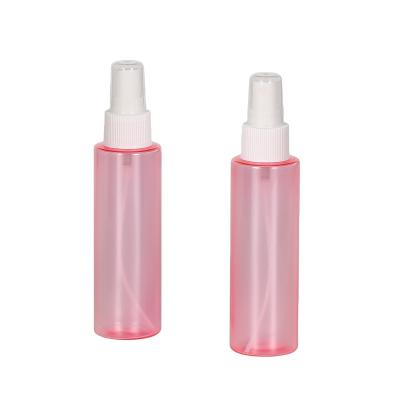 China 180ML Cosmetic Round Shape Plastic PET Cosmetic Spray Bottle for sale