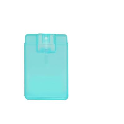 China Empty Mini Pocket Sanitizer Mist Spray Cosmetic Bottle Card Perfume Mist Spray Bottles 15ml for sale