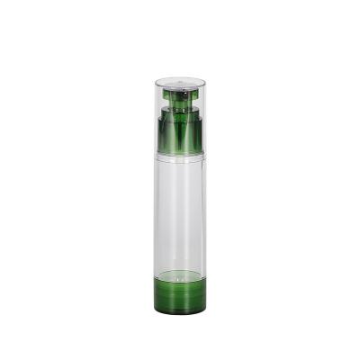 China 50ml Cosmetic Transparent Airless Lotion Press Pump Bottle For Cosmetic Packaging for sale