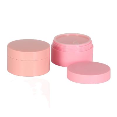 China Wholesale Empty Round Shape PP Cosmetic Plastic Facial Cream Jar for sale