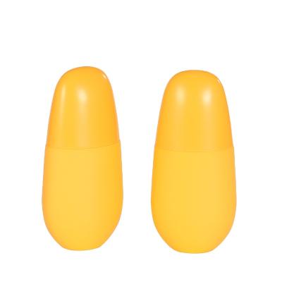 China Mango cosmetic shape sunblock plastic bottle 50ml for sale