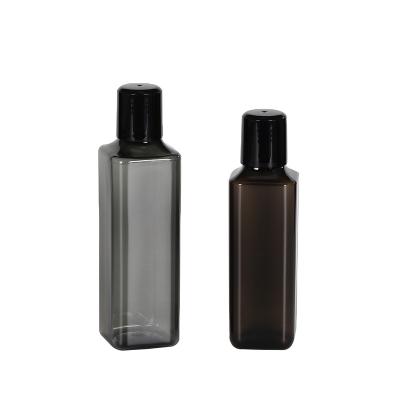 China 120ml 150ml Pet Cosmetic Square Empty Toner Bottle For Men for sale