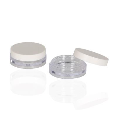 China Small Cosmetic 10g Serum Transparent Plastic Cream Jar for sale